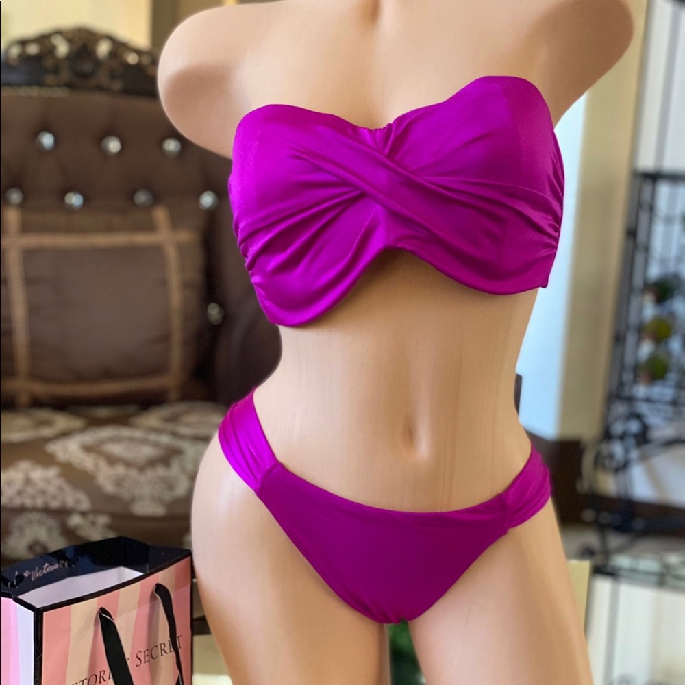 victoria secret new strapless swiming suit set